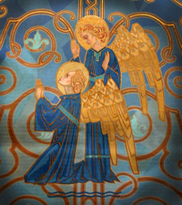 Angels painted at Holy Redeemer Church